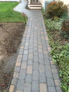 walkway after brick paver restoration in nj