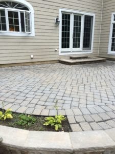 pation after brick restoration