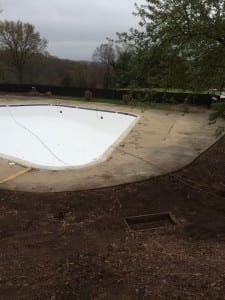 Pool Deck Before 