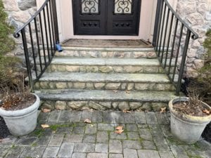 Brick paver restoration before in central nj