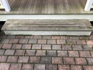 Before brick restoration in Central New Jersey