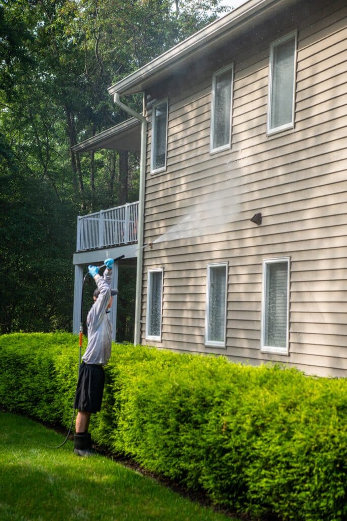 Pressure washing