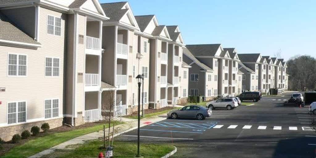 White Apartment Complex